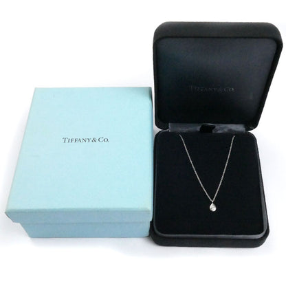 TIFFANY&Co. ティファニー Pt950プラチナ バイザヤード 1Pダイヤ ネックレス 60146410 2.7g 40cm レディース【中古】