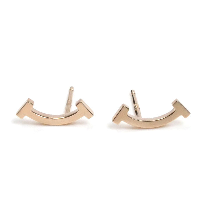 TIFFANY&Co. ティファニー K18PG ピンクゴールド Tスマイル ピアス 60150754 1.2g レディース【中古】