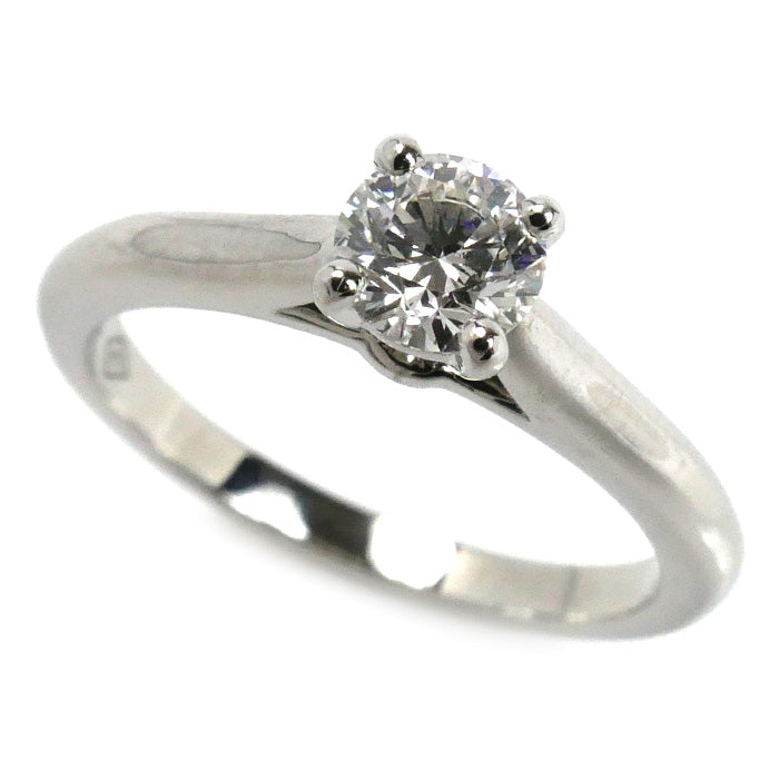 CARTIER カルティエ Pt950プラチナ ソリテール 1895  1Pダイヤ リング・指輪 ダイヤモンド0.37ct 7号 47 3.5g レディース【中古】【美品】