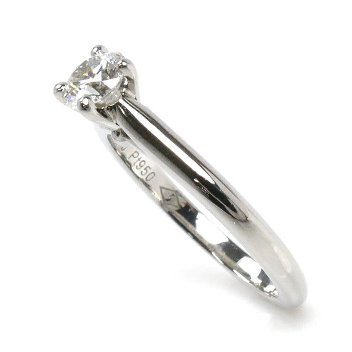 CARTIER カルティエ Pt950プラチナ ソリテール 1895  1Pダイヤ リング・指輪 ダイヤモンド0.37ct 7号 47 3.5g レディース【中古】【美品】