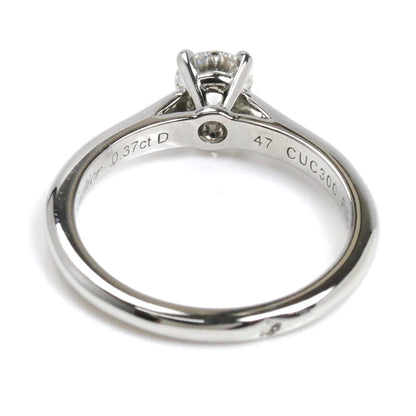CARTIER カルティエ Pt950プラチナ ソリテール 1895  1Pダイヤ リング・指輪 ダイヤモンド0.37ct 7号 47 3.5g レディース【中古】【美品】