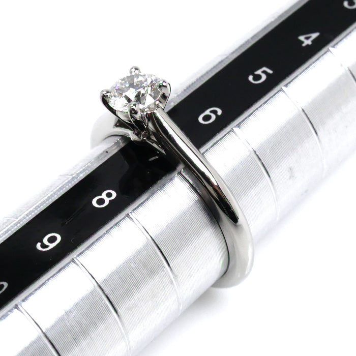 CARTIER カルティエ Pt950プラチナ ソリテール 1895  1Pダイヤ リング・指輪 ダイヤモンド0.37ct 7号 47 3.5g レディース【中古】【美品】