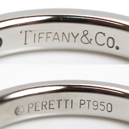 TIFFANY&Co. ティファニー Pt950プラチナ スタッキングバンド 1Pダイヤ リング・指輪 61096841 ダイヤモンド 9号 4.8g レディース【中古】【美品】