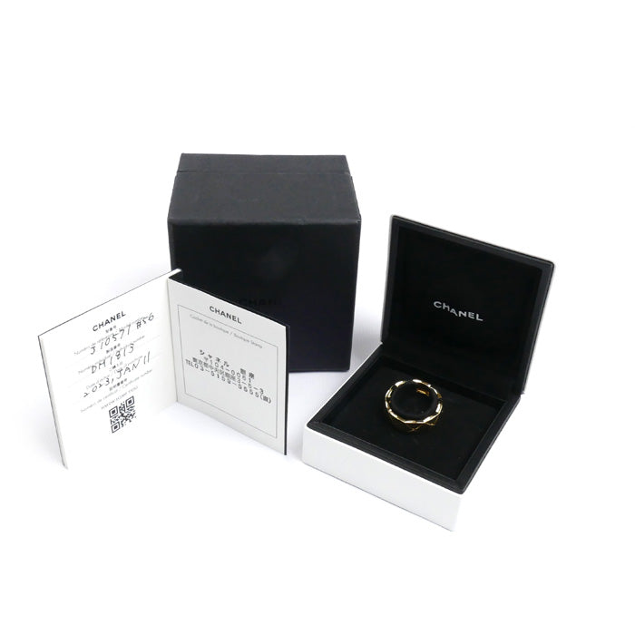 CHANEL シャネル K18YG イエローゴールド ココクラッシュ リング・指輪 J10571 16号 56 6.5g レディース【中古】【美品】