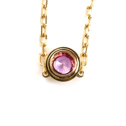 CARTIER カルティエ K18PG ピンクゴールド ダムール ピンクサファイア ネックレス B7218400 2.9g 41cm レディース【中古】【美品】