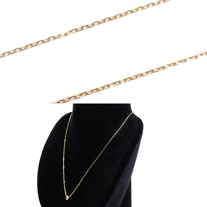 CARTIER カルティエ K18PG ピンクゴールド ダムール ピンクサファイア ネックレス B7218400 2.9g 41cm レディース【中古】【美品】