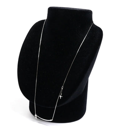 小寺智子 K18WG ホワイトゴールド スノーイングナイト ダイヤ ネックレス WDND1566 ダイヤモンド0.18ct 4.7g 55cm レディース【中古】【美品】