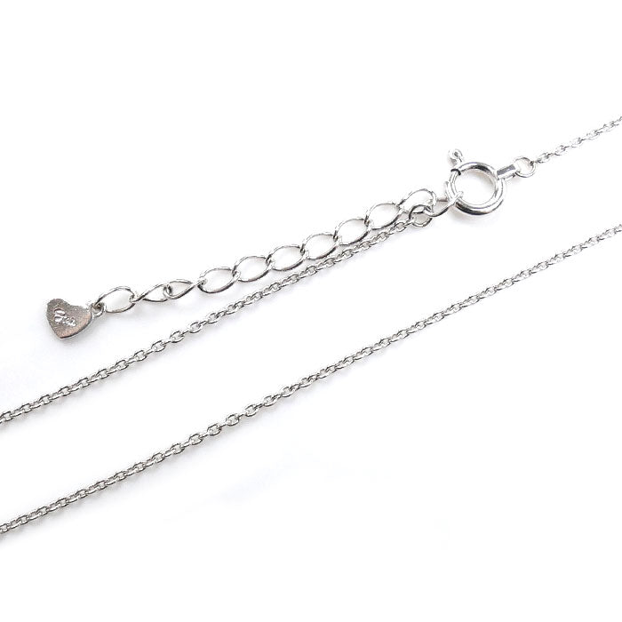 STAR JEWELRY スタージュエリー K18WG ホワイトゴールド ミステリアスハート ネックレス ルビー0.25ct 1.9g 37～40cm レディース【中古】