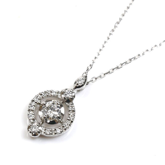 Vendome Aoyama ヴァンドーム青山 Pt850/Pt950 プラチナ ネックレス APVN210345DI ダイヤモンド0.122ct/0.06ct 3.1g ～45cm レディース【中古】