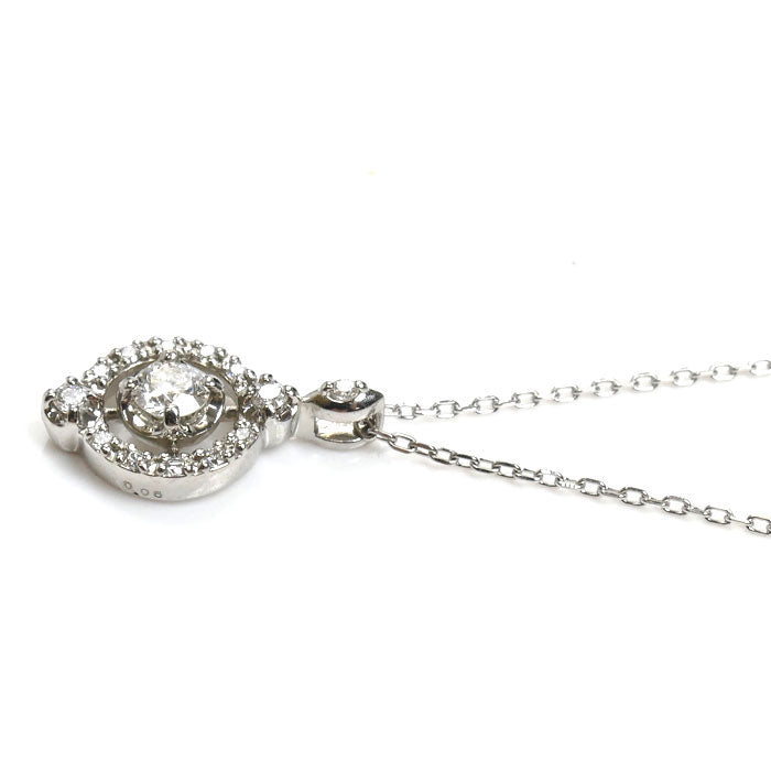Vendome Aoyama ヴァンドーム青山 Pt850/Pt950 プラチナ ネックレス APVN210345DI ダイヤモンド0.122ct/0.06ct 3.1g ～45cm レディース【中古】