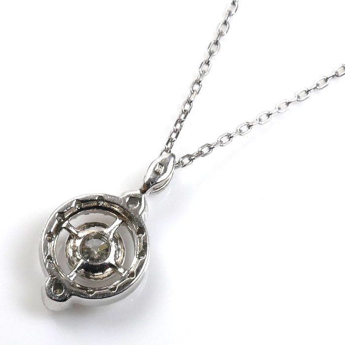 Vendome Aoyama ヴァンドーム青山 Pt850/Pt950 プラチナ ネックレス APVN210345DI ダイヤモンド0.122ct/0.06ct 3.1g ～45cm レディース【中古】