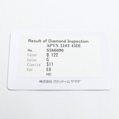 Vendome Aoyama ヴァンドーム青山 Pt850/Pt950 プラチナ ネックレス APVN210345DI ダイヤモンド0.122ct/0.06ct 3.1g ～45cm レディース【中古】