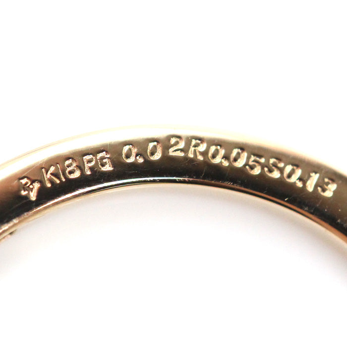 Ponte Vecchio ポンテヴェキオ K18PG ピンクゴールド ピアス ルビー0.05×2ct サファイア0.13×2ct ダイヤモンド0.02×2ct 4.3g レディース【中古】【美品】