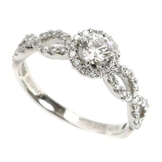 Vendome Aoyama ヴァンドーム青山 Pt950プラチナ グレース リング・指輪 AE_R8210 ダイヤモンド0.271ct/0.28ct 11号 4.0g レディース【中古】【美品】