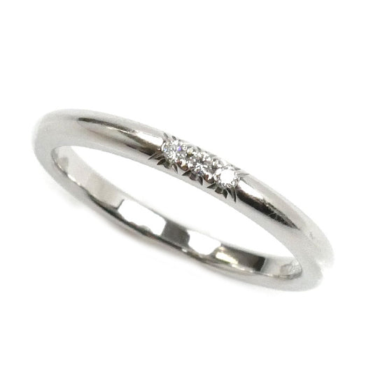 TIFFANY&Co. ティファニー Pt950プラチナ クラシックバンド リング・指輪 61000895 ダイヤモンド 10号 3.5g レディース【中古】
