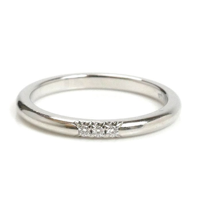 TIFFANY&Co. ティファニー Pt950プラチナ クラシックバンド リング・指輪 61000895 ダイヤモンド 10号 3.5g レディース【中古】