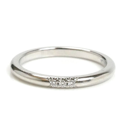 TIFFANY&Co. ティファニー Pt950プラチナ クラシックバンド リング・指輪 61000895 ダイヤモンド 10号 3.5g レディース【中古】