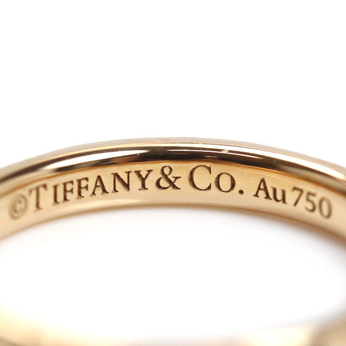 TIFFANY&Co. ティファニー K18PG ピンクゴールド トゥルーバンド リング・指輪 67134141 ダイヤモンド 8号 2.9g レディース【中古】【美品】