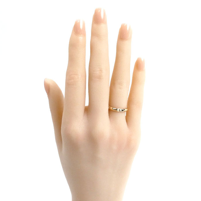 TIFFANY&Co. ティファニー K18PG ピンクゴールド トゥルーバンド リング・指輪 67134141 ダイヤモンド 8号 2.9g レディース【中古】【美品】