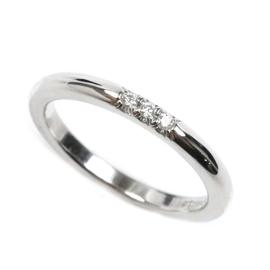 TIFFANY&Co. ティファニー Pt950プラチナ クラシックバンド リング・指輪 ダイヤモンド 6.5号 3.1g レディース【中古】【美品】