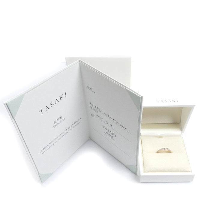 TASAKI タサキ K18PG ピンクゴールド スペランザ ハーフエタニティ 23 リング・指輪 RD-F571-18KSG ダイヤモンド0.14ct 11号 2.2g SAKURAGOLD レディース【中古】【美品】