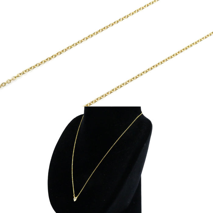 TIFFANY&Co. ティファニー K18YG イエローゴールド バイザヤード ハート ネックレス 60148083 ダイヤモンド0.17ct 2.3g 41cm レディース【中古】