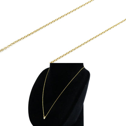 TIFFANY&Co. ティファニー K18YG イエローゴールド バイザヤード ハート ネックレス 60148083 ダイヤモンド0.17ct 2.3g 41cm レディース【中古】