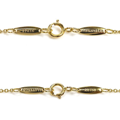 TIFFANY&Co. ティファニー K18YG イエローゴールド バイザヤード ハート ネックレス 60148083 ダイヤモンド0.17ct 2.3g 41cm レディース【中古】