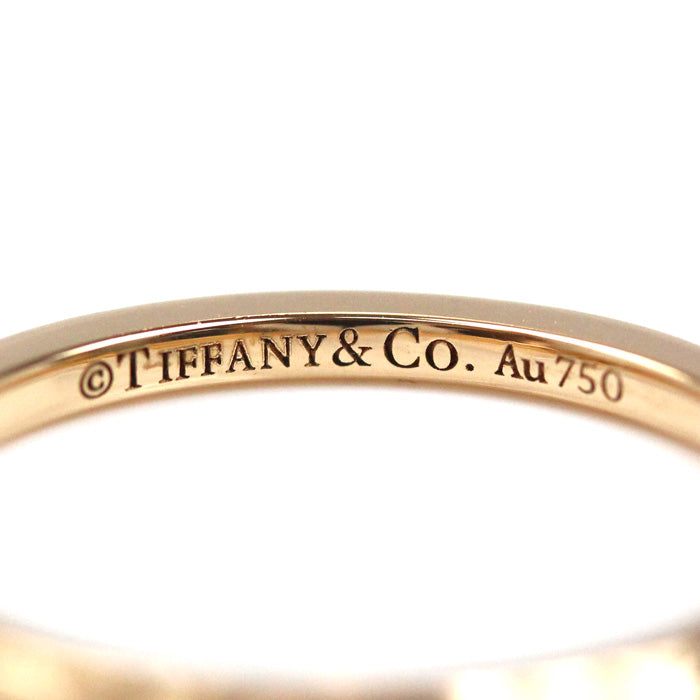 TIFFANY&Co. ティファニー K18PG ピンクゴールド Tトゥルー バンドリング リング・指輪 9号 1.9g レディース【中古】【美品】