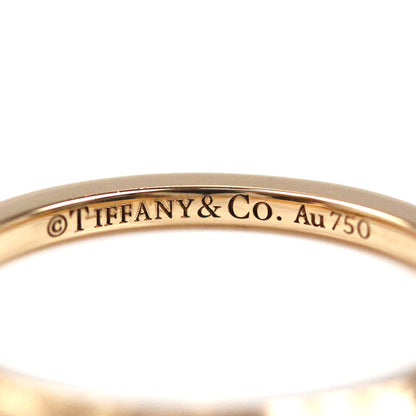 TIFFANY&Co. ティファニー K18PG ピンクゴールド Tトゥルー バンドリング リング・指輪 9号 1.9g レディース【中古】【美品】