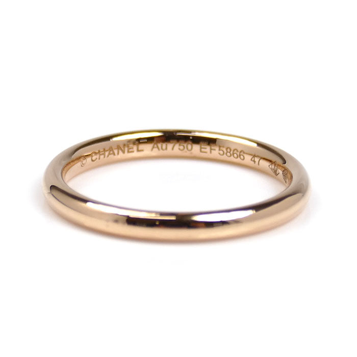 CHANEL シャネル K18PG ピンクゴールド ジョン パリジャン リング・指輪 J10403 7号 47 1.9g レディース【中古】【美品】