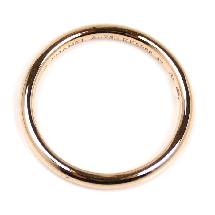 CHANEL シャネル K18PG ピンクゴールド ジョン パリジャン リング・指輪 J10403 7号 47 1.9g レディース【中古】【美品】