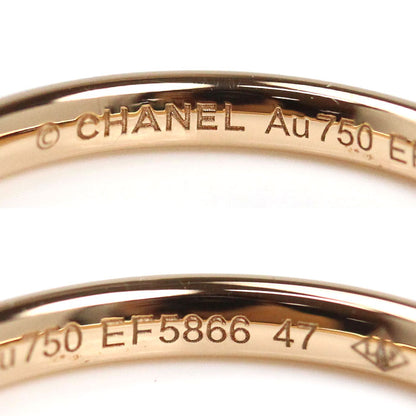CHANEL シャネル K18PG ピンクゴールド ジョン パリジャン リング・指輪 J10403 7号 47 1.9g レディース【中古】【美品】