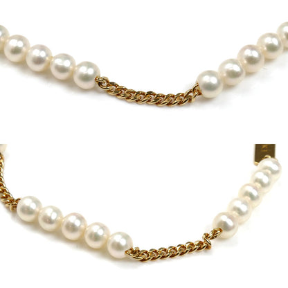 TASAKI タサキ K18YG イエローゴールド リファインド リベリオン ブレスレット パール約4.6mm 5.6g 17～22cm レディース【中古】