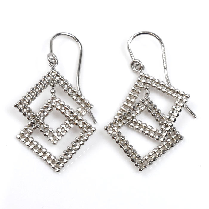 TIFFANY&Co. ティファニー K18WG ホワイトゴールド カットボール ピアス 2.8g レディース【中古】