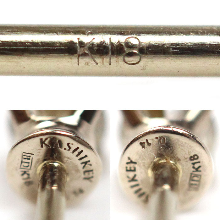 カシケイ K18ゴールド BD ピアス ダイヤモンド0.14ct/0.14ct 0.6g レディース【中古】