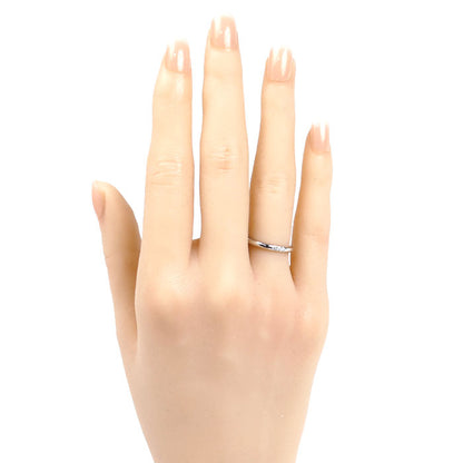 TIFFANY&Co. ティファニー Pt950プラチナ クラシック 3P ダイヤ バンドリング リング・指輪 ダイヤモンド 7.5号 3.2g レディース【中古】【美品】