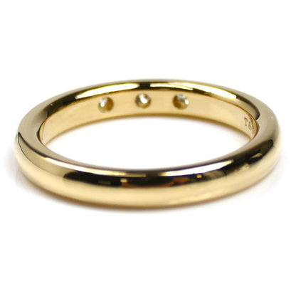 TIFFANY&Co. ティファニー K18YG イエローゴールド スタッキングバンド 3P ダイヤ リング・指輪 60017115 ダイヤモンド 8号 3.7g レディース【中古】【美品】