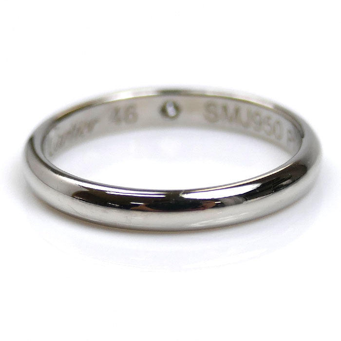 CARTIER カルティエ Pt950プラチナ 1895 ウェディング 1P ダイヤ リング・指輪 B4057746 ダイヤモンド 6号 46 2.5g レディース【中古】【美品】