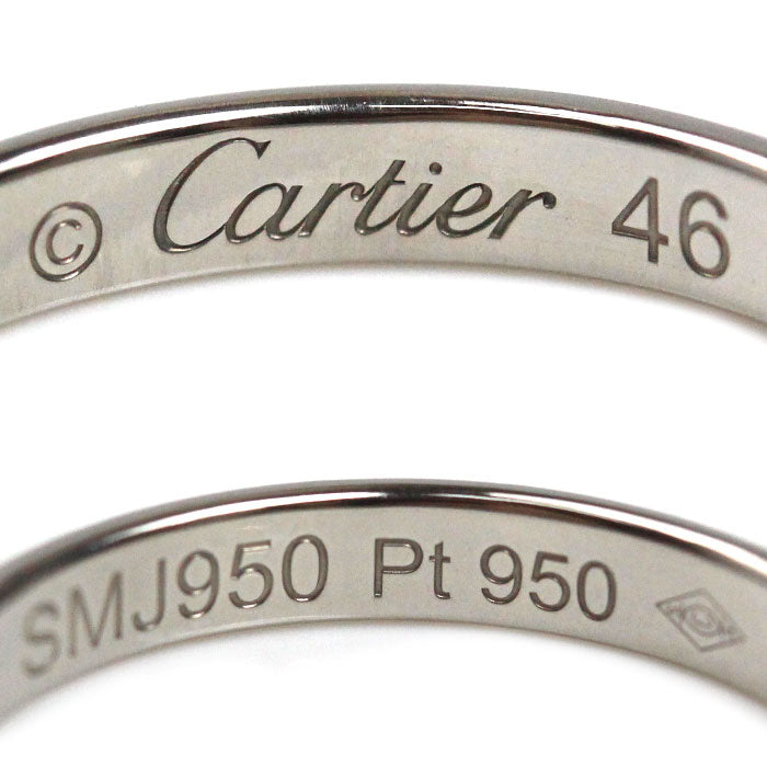 CARTIER カルティエ Pt950プラチナ 1895 ウェディング 1P ダイヤ リング・指輪 B4057746 ダイヤモンド 6号 46 2.5g レディース【中古】【美品】