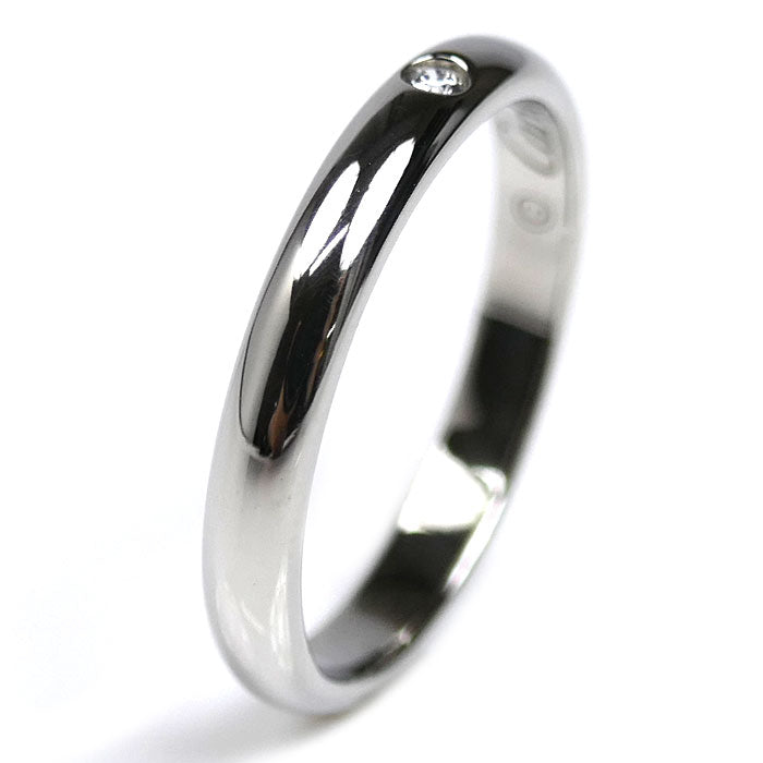CARTIER カルティエ Pt950プラチナ 1895 ウェディング 1P ダイヤ リング・指輪 B4057747 ダイヤモンド 7号 47 2.8g レディース【中古】【美品】