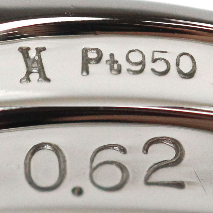 Vendome Aoyama ヴァンドーム青山 Pt950プラチナ ハーフエタニティ リング・指輪 ダイヤモンド0.62ct 10号 2.5g レディース【中古】【美品】