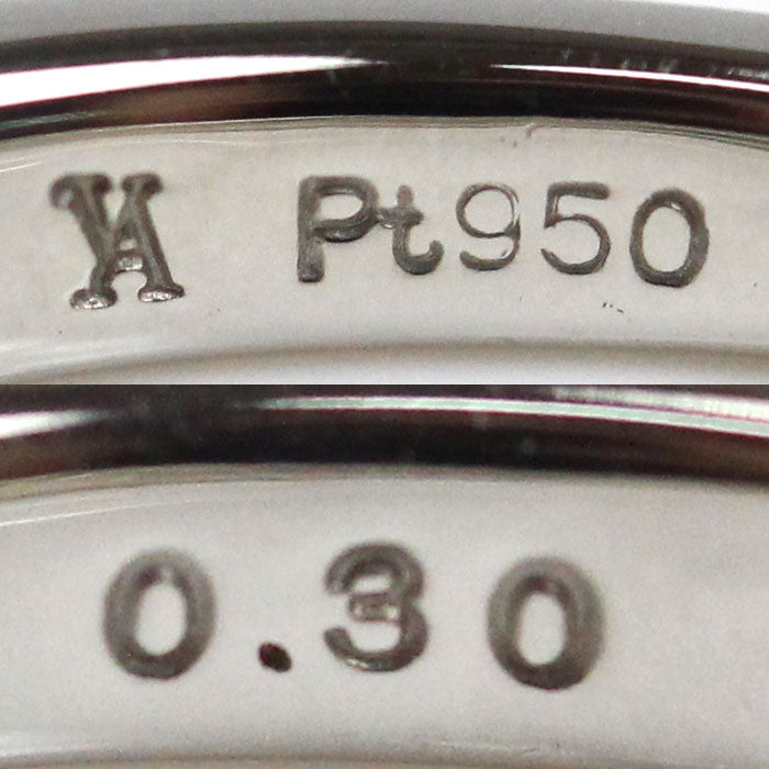Vendome Aoyama ヴァンドーム青山 Pt950プラチナ ハーフエタニティ リング・指輪 APVR036109DI ダイヤモンド0.30ct 15号 3.4g レディース【中古】【美品】