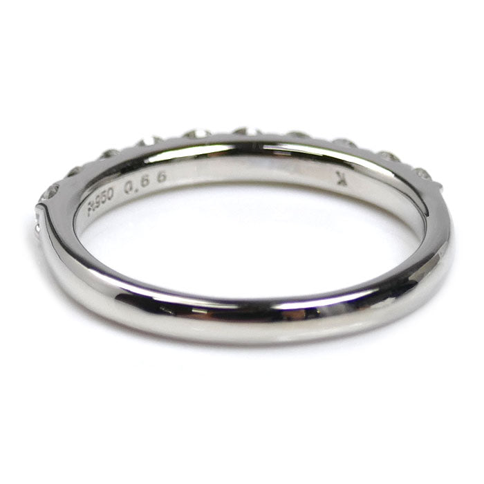 Vendome Aoyama ヴァンドーム青山 Pt950プラチナ ハーフエタニティ リング・指輪 APVR048309DI ダイヤモンド0.66ct 15号 4.5g レディース【中古】【美品】