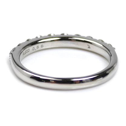 Vendome Aoyama ヴァンドーム青山 Pt950プラチナ ハーフエタニティ リング・指輪 APVR048309DI ダイヤモンド0.66ct 15号 4.5g レディース【中古】【美品】