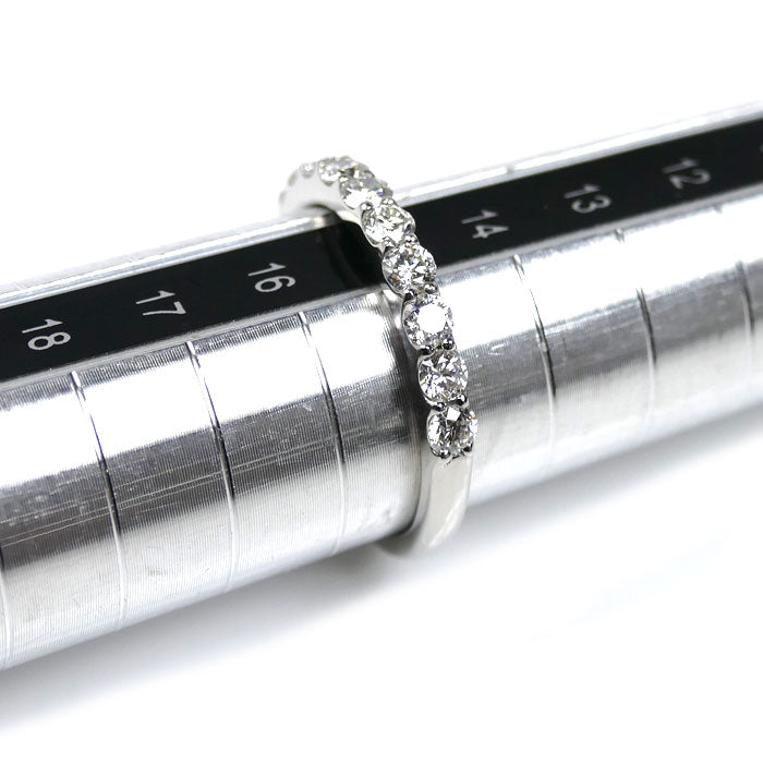 Vendome Aoyama ヴァンドーム青山 Pt950プラチナ ハーフエタニティ リング・指輪 APVR048309DI ダイヤモンド0.66ct 15号 4.5g レディース【中古】【美品】