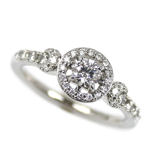 STAR JEWELRY スタージュエリー Pt950プラチナ エクリプス リング・指輪 1PR0427 ダイヤモンド0.202ct/0.19ct 10号 4.7g レディース【中古】【美品】
