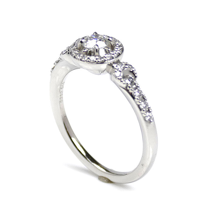 STAR JEWELRY スタージュエリー Pt950プラチナ エクリプス リング・指輪 1PR0427 ダイヤモンド0.202ct/0.19ct 10号 4.7g レディース【中古】【美品】