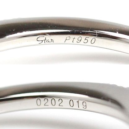 STAR JEWELRY スタージュエリー Pt950プラチナ エクリプス リング・指輪 1PR0427 ダイヤモンド0.202ct/0.19ct 10号 4.7g レディース【中古】【美品】