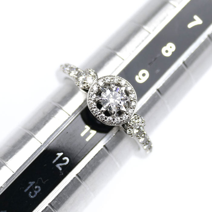 STAR JEWELRY スタージュエリー Pt950プラチナ エクリプス リング・指輪 1PR0427 ダイヤモンド0.202ct/0.19ct 10号 4.7g レディース【中古】【美品】